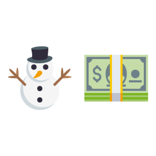 ⛄💵 Emoji Domain EmojiOne rendering